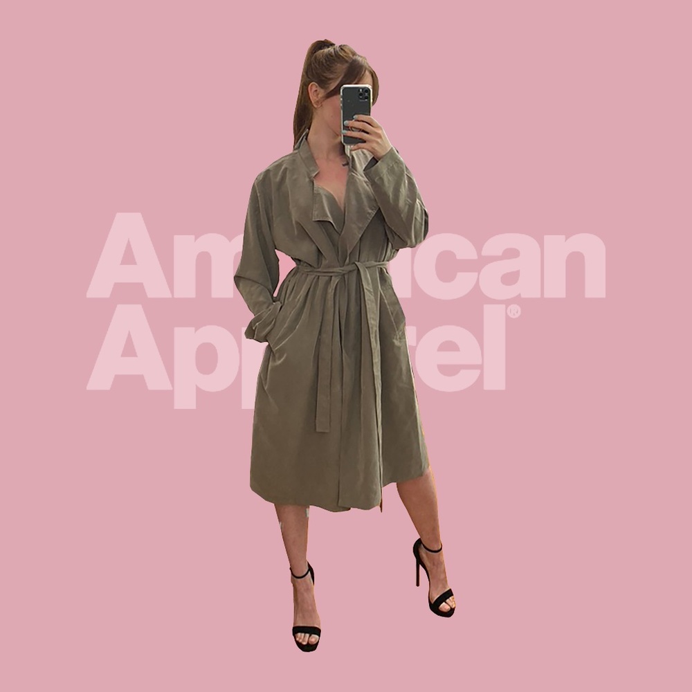 American Apparel Dylan Trench Coat / Brand New